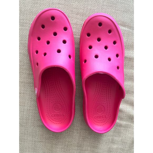 Crocs Freesail Candy Pink Clog Mule Slide | No Longer Made | Size Women's 7 EUC - Picture 1 of 9